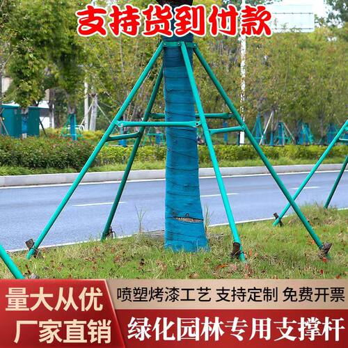 镀锌钢管树木支撑架工程专用苗木园林绿化防风大树支撑杆树撑大杆