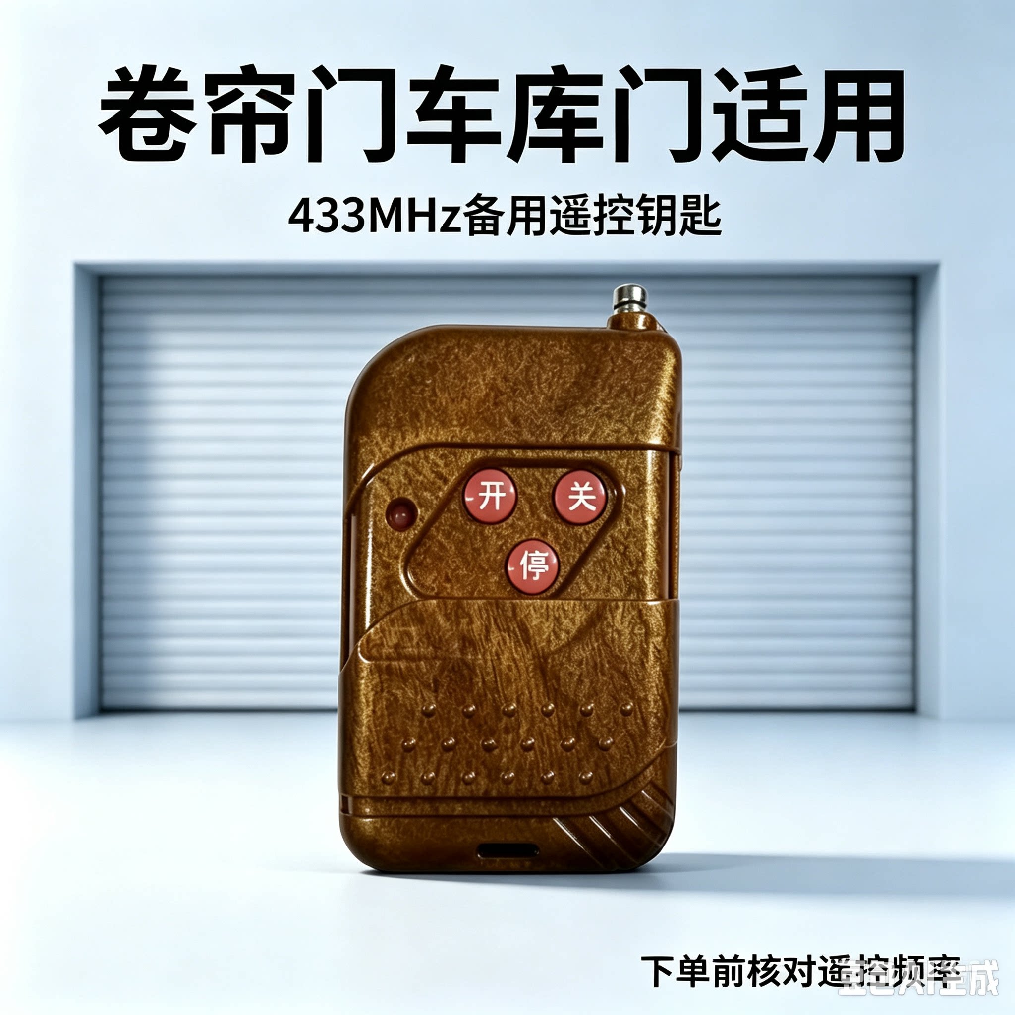 433频率遥控钥匙 车库门卷帘门伸缩门平移门遥控器