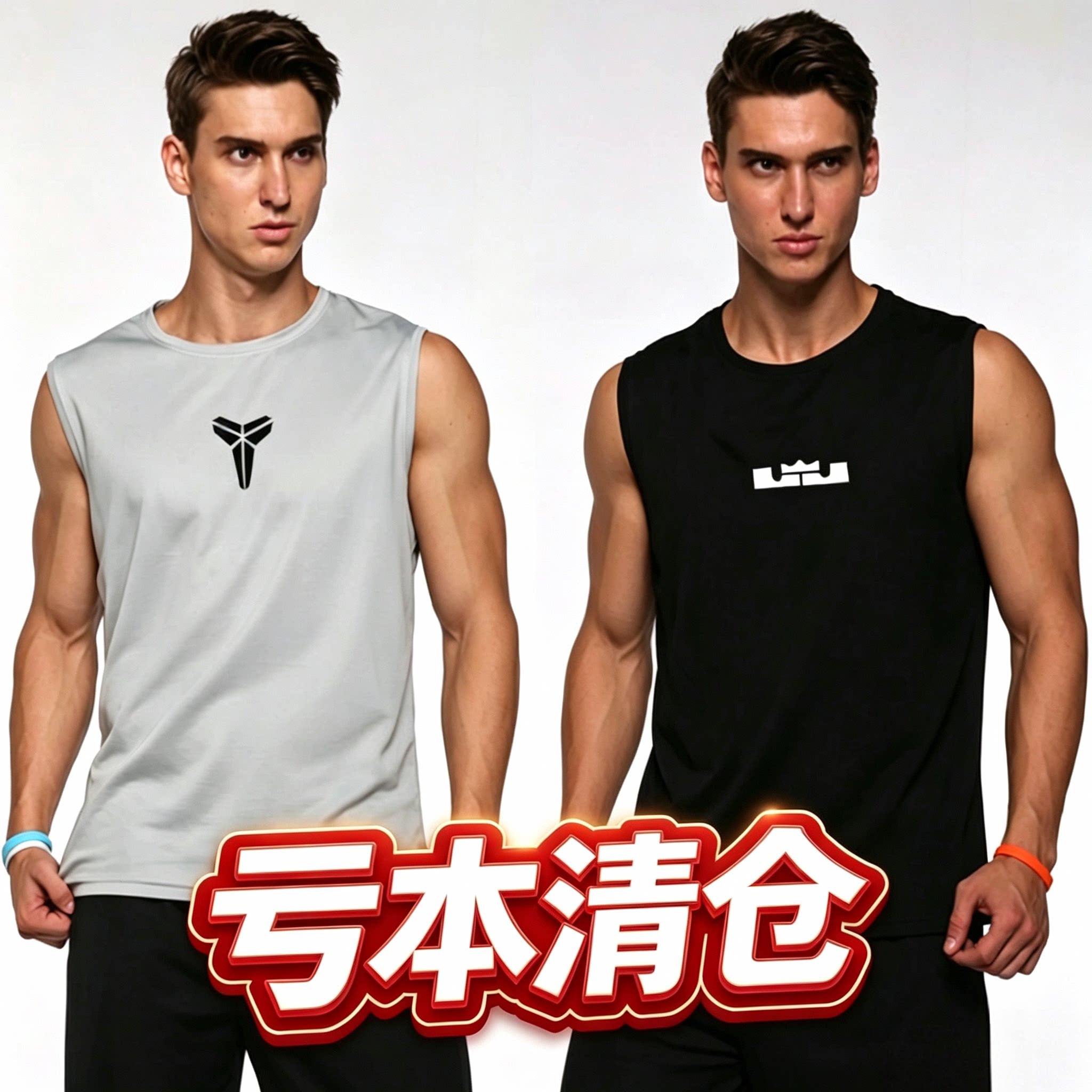 篮球背心男宽松透气速干衣科比