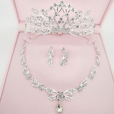 皇冠项链耳环儿童生日礼物走秀