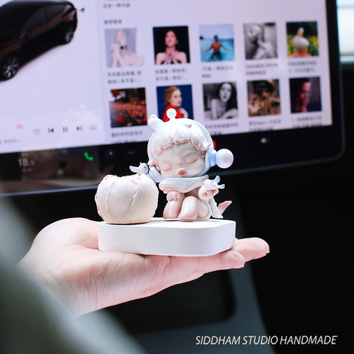 扩香石车载香薰可爱女生车饰摆件