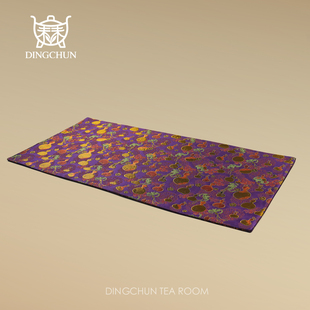 织锦茶舍茶席垫子轻奢高端桌布茶桌垫布宋代美学布艺新中式禅意