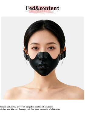 噤声！嘘！另类面具口罩带鼻孔可呼吸cos道具