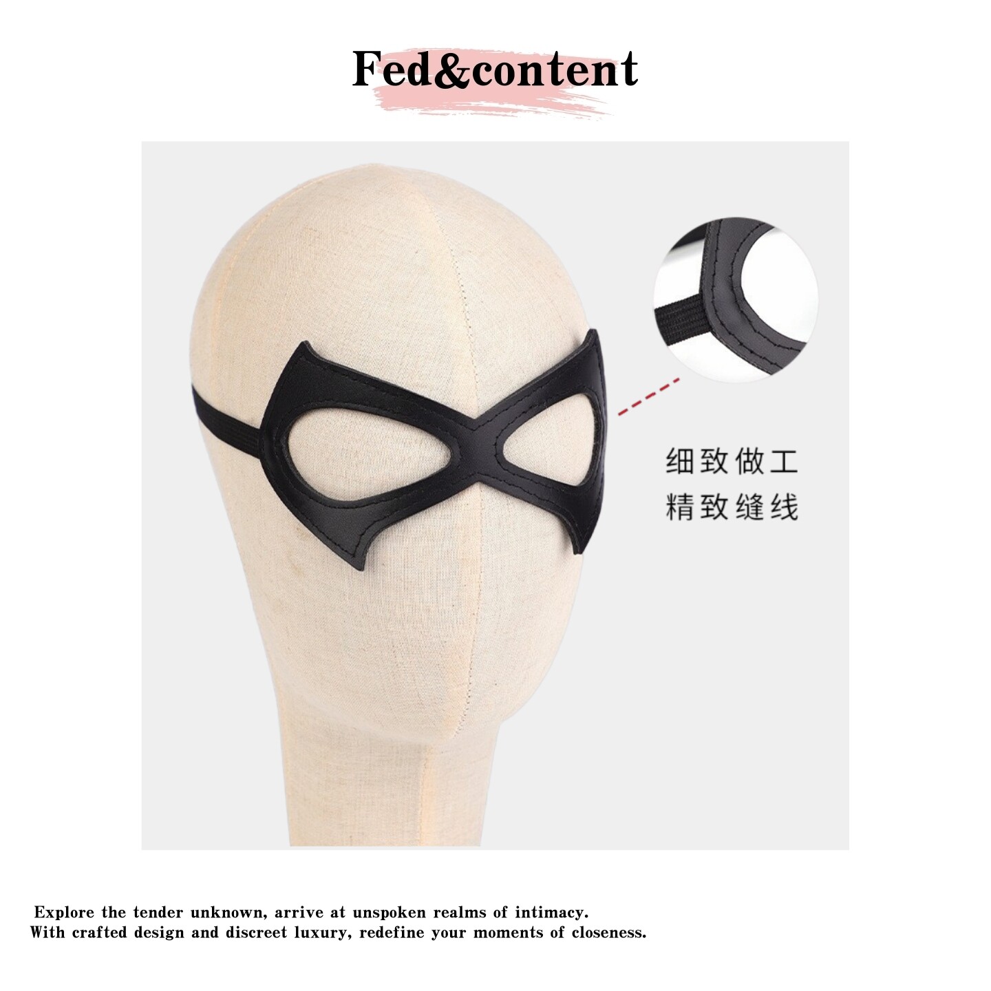 猫女皮革眼罩 蒙眼面罩cosplay舞会角色扮演道具
