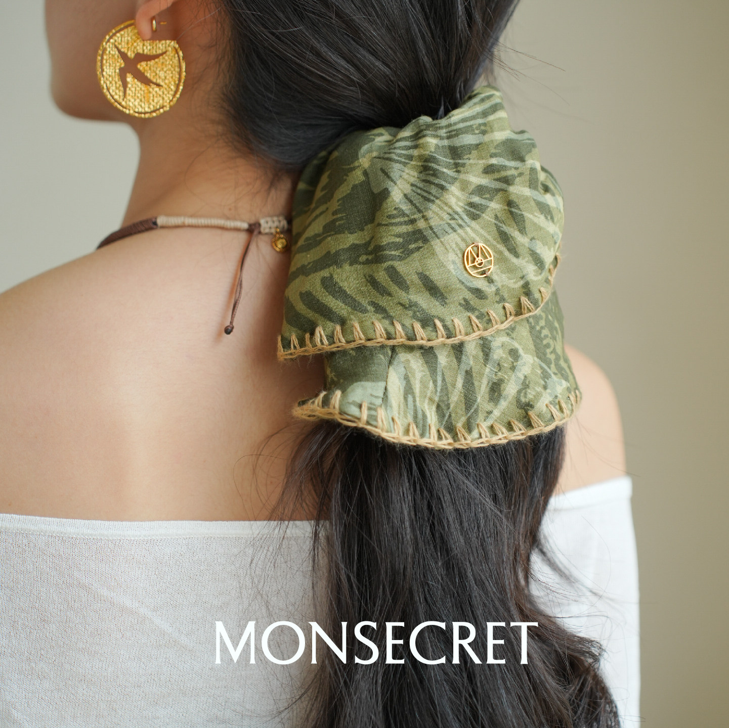 【佳雪佳敏直播精选】MONSECRET羽毛发圈低马尾慵懒风大肠发圈