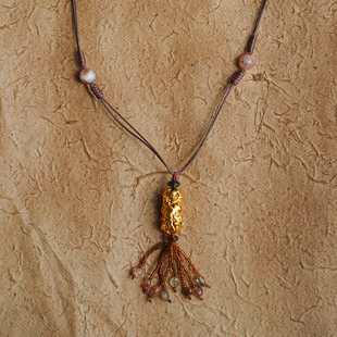 MONSECRET溯形编绳项链手链小众复古好事花生叠戴藏珠百搭锁骨链