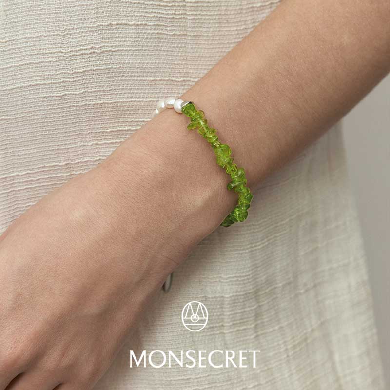 MONSECRET橄榄石裙摆手链