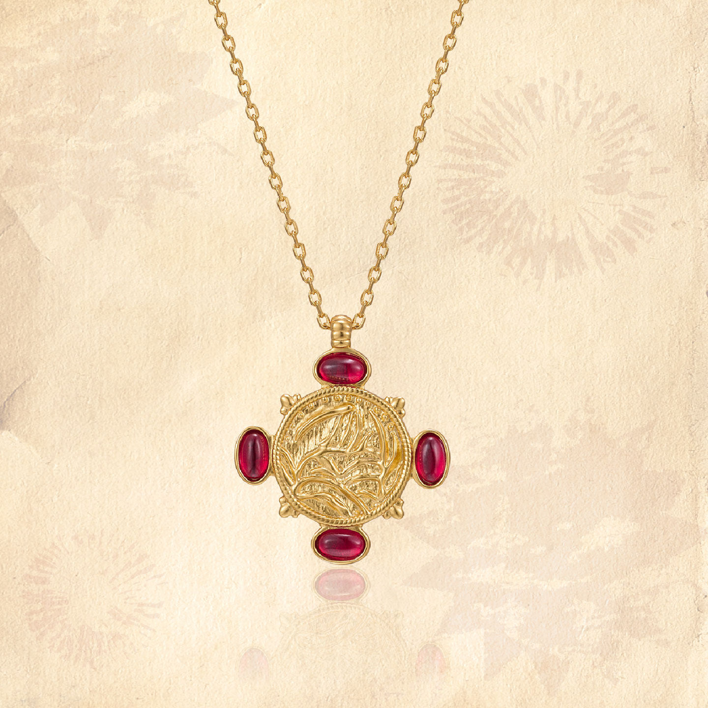 MONSECRET棕榈古币项链新年小众设计气质锁骨链复古时尚钱币吊坠,饰品/流行首饰/时尚饰品新,项链,淘宝优惠券,粉丝福利购,淘宝优惠卷