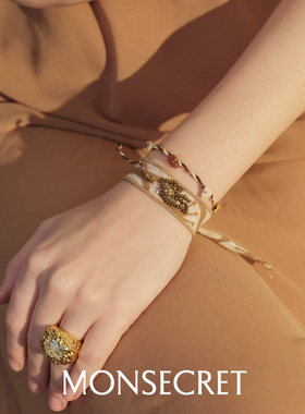 MONSECRET飞鸟与鱼吊坠手链春夏