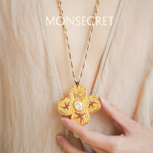 MONSECRET飞鸟大吊坠轻奢项链