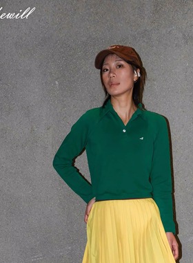 Lakewill老钱风polo衫彩色polo衫运动衫休闲款上衣运动吸汗上衣