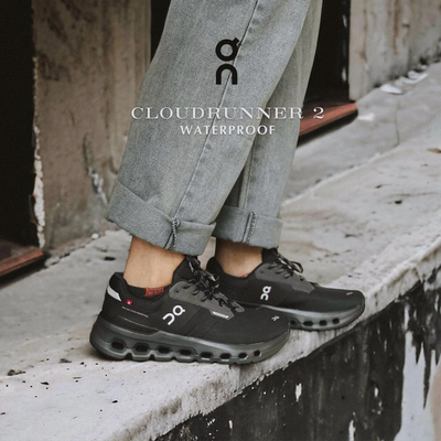 On昂跑 Cloudrunner 2 Waterproof 新款秋冬女款缓震支撑防水跑鞋