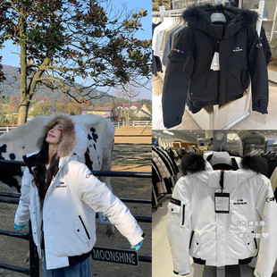 加厚派克服女男爆款 韩国直邮EIDER羽绒服张元 工装 鹅绒短款 英同款