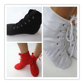 学生牛皮男 包邮 成人女童幼儿爵士帆布纯棉高帮真皮大底舞蹈鞋 正品