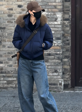 女版短款收腰显瘦带毛领羽绒服  秋冬季短款  YR1117