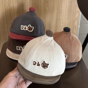 一岁宝宝帽子春秋款可爱软檐鸭舌帽婴儿防风保暖男女童遮阳棒球帽