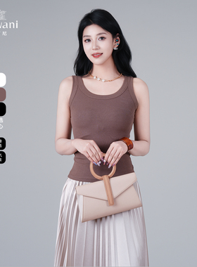 乔万尼打底衫2025夏新款无袖修身针织背心女内搭打底外穿EZ2H102