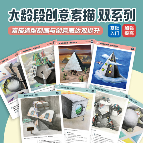 双册装大龄段创意素描递进2系列