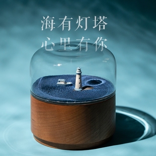 趙牧辰同款 馬鹿磁力音樂盒八音盒擺件桌面定制生日禮物送女男朋友