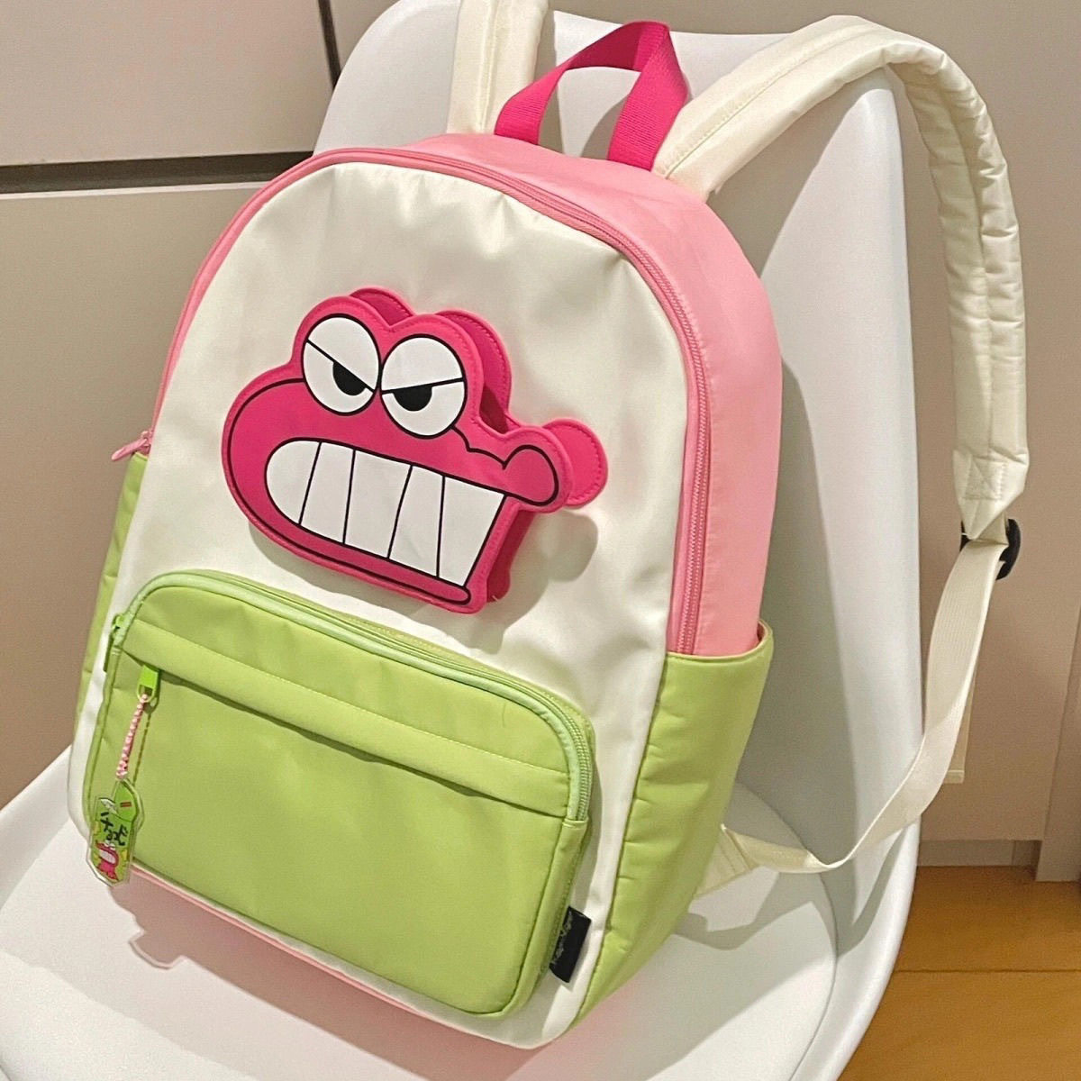 蜡笔小新双肩包幼儿园小学初中高中大学生女生书包上课通勤大容量