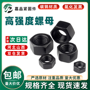 M100 高强度螺母螺丝帽12.9级六角螺丝帽M6M8M10M12M16 8级 10级