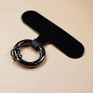 手机斜挂金属圈斜跨配件金属扣手机插片定制手机链手机挂绳挂件