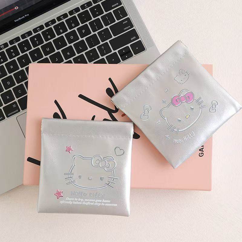 可爱KT凯迪猫弹片化妆包PU皮防水手拿便携随身外出旅行收纳包,收纳整理,口红收纳包/盒/袋,淘宝优惠券,粉丝福利购,淘宝优惠卷