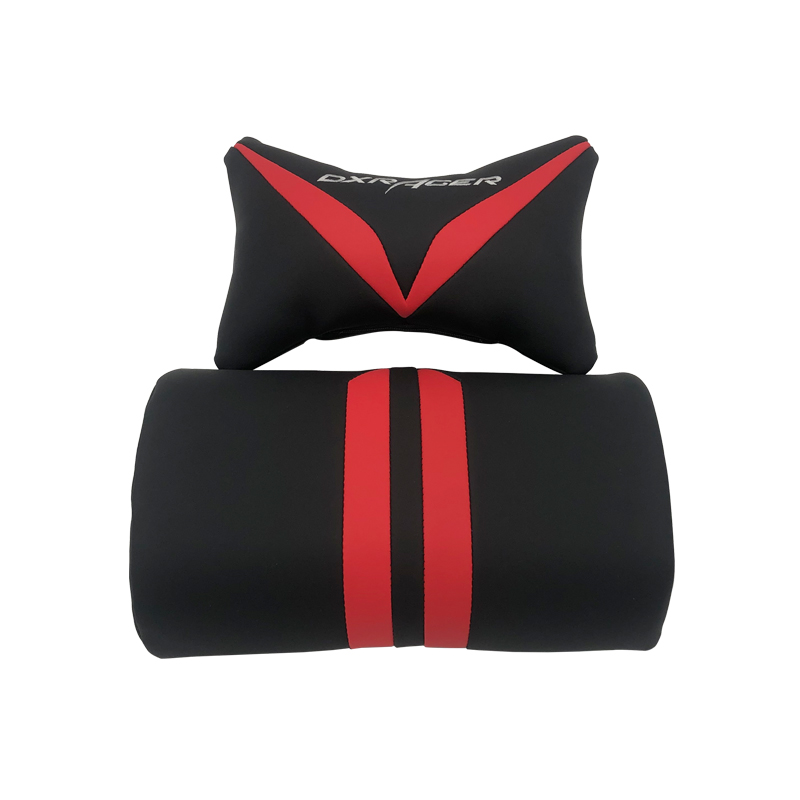 DXRacer迪锐克斯RS9条纹电竞椅头枕腰靠黑红护颈枕座椅枕头靠垫