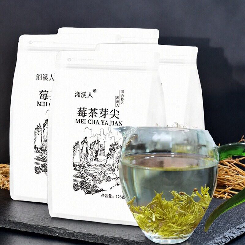 湖南张家界特产明前莓茶芽头尖土家霉茶湘西藤茶春芽尖永顺新梅茶