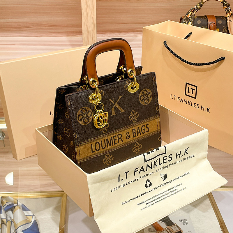 CITEX LV官方旗舰店香港代购真皮女包2025新款春夏休闲单肩戴妃包