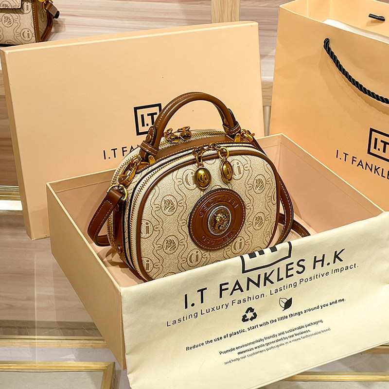 CITEX LV官方旗舰店香港真皮手提小包女2025新款春夏小众高级感西