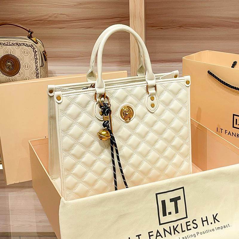 CITEX LV官方旗舰店香港真皮大容量托特包高级感手提通勤包单肩斜