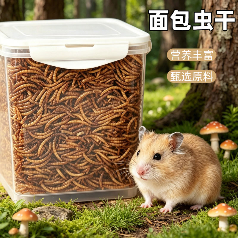 冠之亚面包虫干仓鼠鹦鹉通用