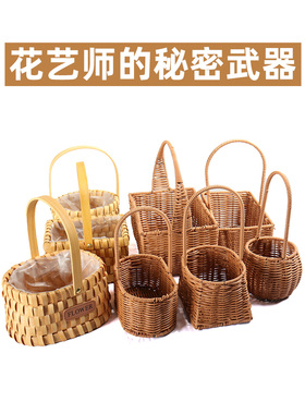 画影手工艺品花篮款式多样