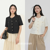 Fleurs 上衣 小香风短袖 des champs