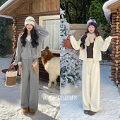 des champs连帽卫衣 休闲裤 Fleurs 套装