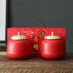 高档中药材黄精礼盒空盒陶瓷储存罐九制黄精包装盒空礼盒新款定制