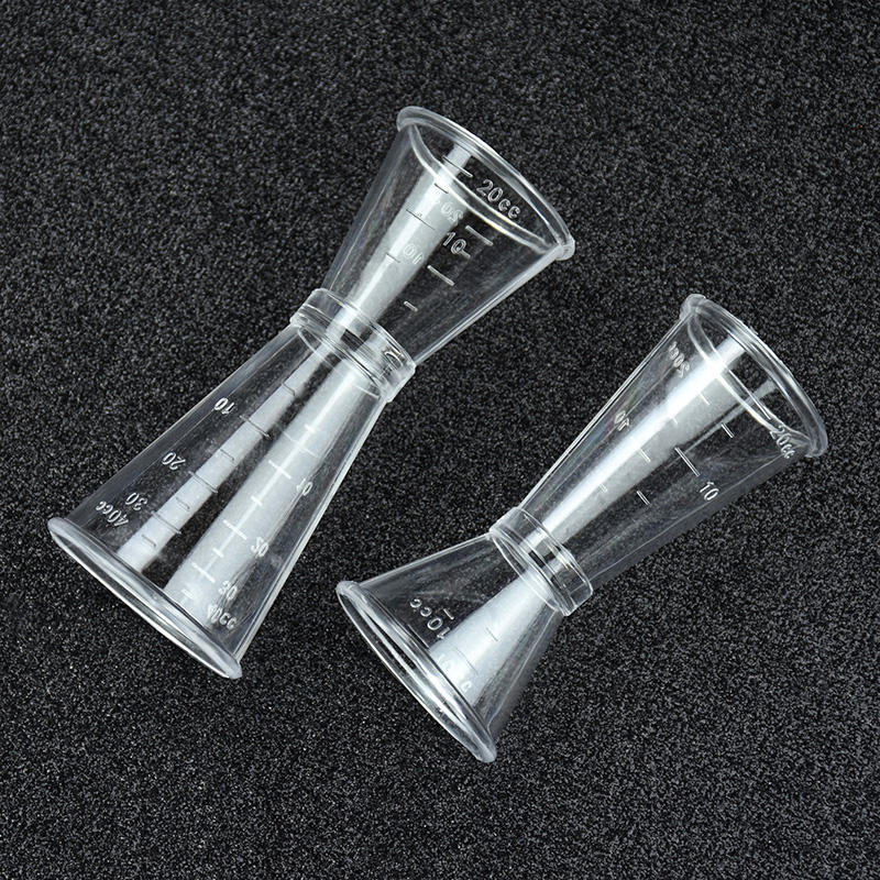 双头量杯塑料盎司杯奶茶器具