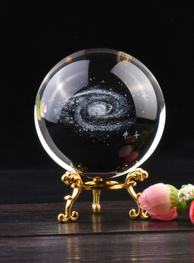 太阳系水晶球生日礼物装饰品