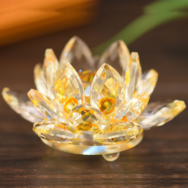 眼镜珠宝柜台供佛用品水晶莲花