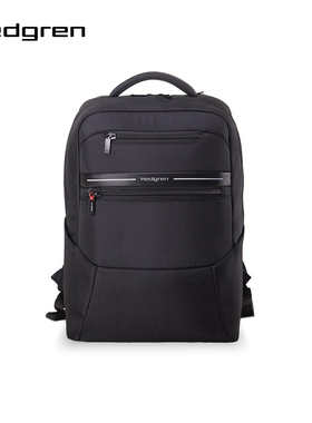 1Hedgren海格林男士大容量双肩包新款简约商务电脑包防泼水HCHL01