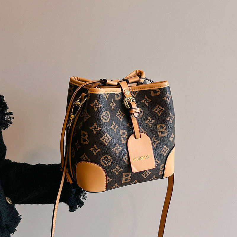 CITEX LV官方旗舰店复古设计感包包女包2024新款潮复古时尚印花斜