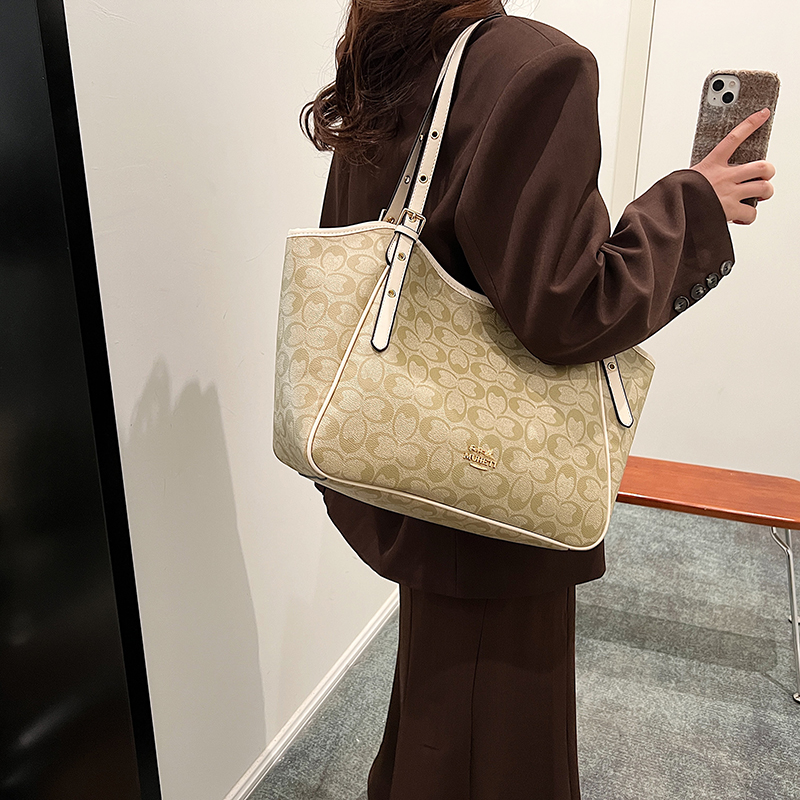 CITEX LV官方旗舰店高级感女包包2024新款复古印花手提包百搭通勤