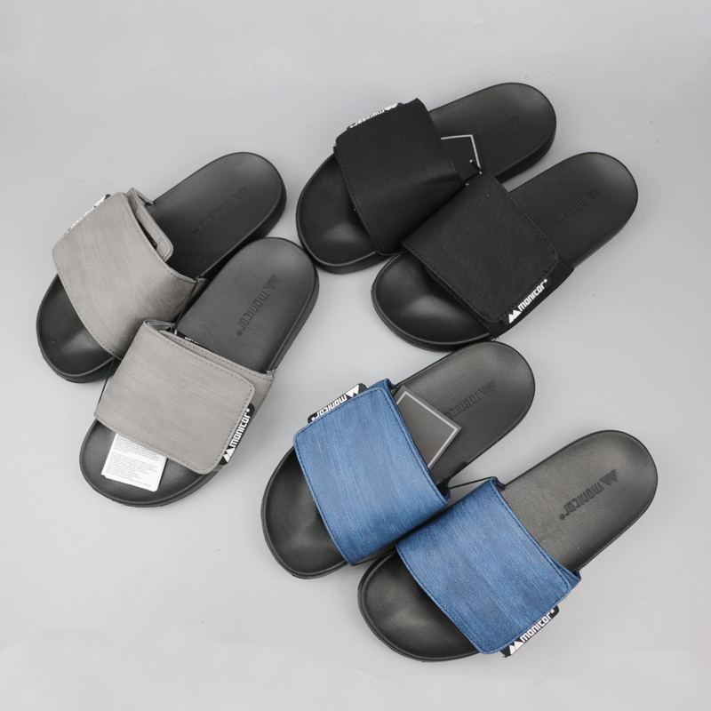 外贸订单魔术贴可调节夏季拖鞋男