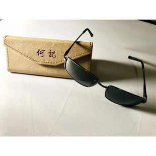 何江海同款 方形简约复古墨镜港风潮人太阳镜男 2018新款