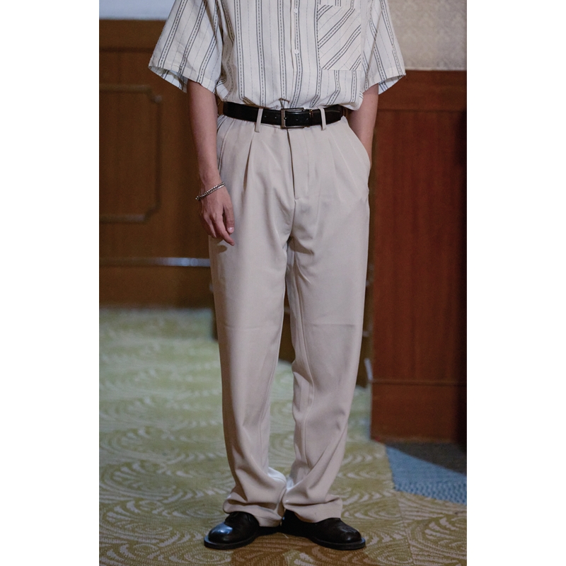 小直筒基础百搭休闲长西裤男