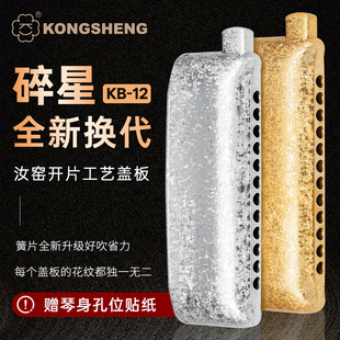 孔声碎星系列半音阶口琴Shatter Tech口琴12孔亚克力琴格快拆口琴