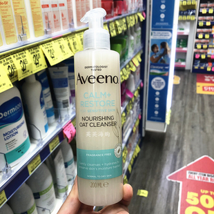 Aveeno面部舒缓滋养燕麦洁面乳200ml
