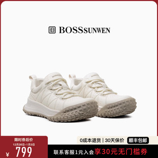 高端休闲轮胎鞋 厚底增高运动鞋 博斯·绅威男2025新款 BOSSSUNWEN