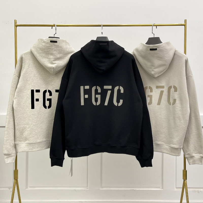 fear of god第七季7c主线富贵fg连帽卫衣fog植绒高街宽松帽衫男